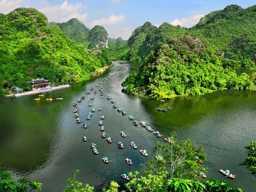 TRANGAN BOAT TRIP AND TAMCOC BIKING 1 DAY TOUR from 34 USD/person only